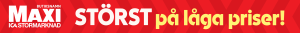 Maxi ICA Stormarknad Störst På Låga Priser SPLP (med butiksnamnet)